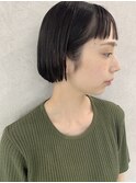 〈お客様スタイル〉丸みBOB/ショート/暗髪