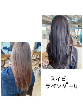 ヘアーサロン クスキ(hair salon KUSUKI) ネイビーラベンダー4レベル