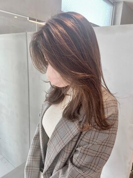 ガリカ 博多(Gallica) レイヤーカット×ブラウンベージュ