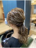 仙台D　簡単スタイリング ヘアアレンジ ルーズポニーテール