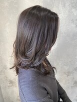 ハサミバイアトリエナガノ 千葉(8sami by atelier nagano)&nbsp;デザインカラー／レイヤーカット/ウエットヘア/オリーブベージュ