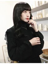 ウーフ(U-fu) ブルーブラック/アッシュブラック/韓国風ヘア