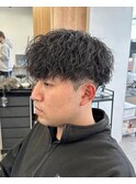 波巻きパーマスパイラルパーマツイストスパイラルパーマメンズ