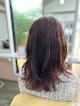 リリカル ヘアオブジェ セミロングローレイヤースタイル