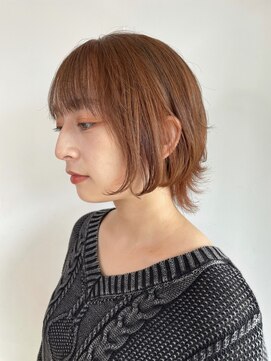 ニュート(Neut ) レイヤーボブ/オレンジブラウンカラー/ウルフカット/