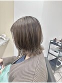 韓国風エギョモリ★くびれ外ハネ大人可愛い小顔シースルーバング
