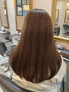 ナンバー ジルバ 立川(N° jillva) 韓国ヘアー/顔周りレイヤー/ショコラアッシュ/髪質改善/縮毛矯正