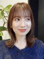 ノイ(noi) 顔周りレイヤーカットくびれヘアミルクティーベージュカラー