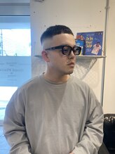 グッドプレイスアンドシング(Good Place&thing)&nbsp;メンズ刈り上げ短髪ハイスキンフェードクロップバーバースタイル