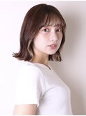 デザインカラーレイヤーカットウェットヘアオリーブベージュ0804