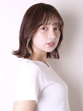 グラシアス(gracias) デザインカラーレイヤーカットウェットヘアオリーブベージュ0804