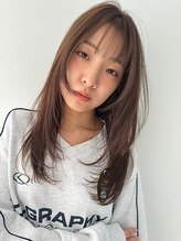 バズ ビー 自由が丘店(BUZZ bee) 【BUZZbee小出】軽やかレイヤー/ミルクティーベージュ
