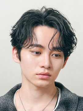 フィフス 仙台(fifth) 仙台シャドウパーマルーズパーママッシュセンターパート毛流れ◆