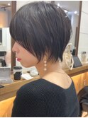 イメチェン小顔似合わせ30代40代50代グレージュショートボブ