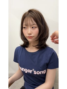 クイ(quii) ★夏韓国ヘアハッシュカットレイヤーカットオリーブくびれヘア