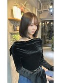 m56_ワンホンボブ/重めボブ/髪質改善トリートメント
