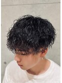 波巻きパーマ