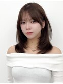 くびれレイヤー/顔まわりカット/レイヤーカット/小顔ヘア