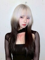 ヌル 神宮前店(Null)&nbsp;ルーツカラー/ブリーチデザインカラー/ルーツカラー/姫レイヤー