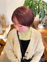 ヒツジ(hitsuji)&nbsp;艶感レッドブラウン×ショート