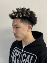 フジヤマバーバーショップ エビス(FUJIYAMA BARBER SHOP ebisu)&nbsp;テーパーフェード×ショートアフロ