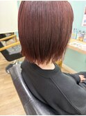 切りっぱなしレッドカラー