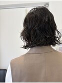 ボブ×ニュアンスパーマ
