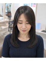 ヘアアトリエ ナイン(hair atelier nine)&nbsp;ダークパープル/ナチュラルショート/ミルクブラウン/夏/福島市
