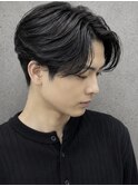 メンズマッシュ/シースルーマッシュ/黒髪マッシュ/博多