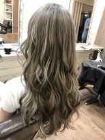 フィックスヘアー なんば(FIX-hair)&nbsp;透明感☆ホワイトアッシュハイライト/フレンチカジュアル