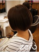 ゼフィラム　丸みショートボブ