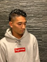 ヒロギンザ 浜松町店(HIRO GINZA)&nbsp;ツーブロックビジネスショートレイヤーかき上げコンマヘア