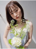 切りっぱなしボブ×シースルーバング