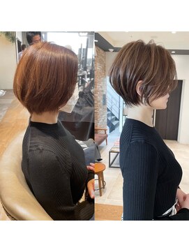 バンプ ギンザ(BUMP GINZA) 《30代40代》白髪ぼかしハイライト×前下がりボブ【イケダ】