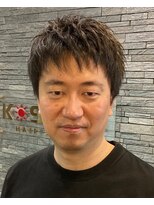 ケースタイルヘアスタジオ  虎ノ門店(K-STYLE HAIR STUDIO)&nbsp;刈上げない方に向けた無造作バング<理容室>メンズ/虎ノ門/眉毛
