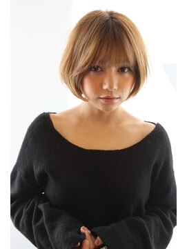 レウナ 外苑前(Reuna) 【30代40代50代】大人可愛いひし形ボブ　ハイライト