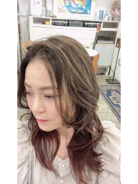 カタチノナイ(katachi-no-nai) 大人50代のハイライトグラデーション