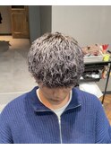 波巻きパーマ