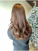 【SERO東辻井】韓国レイヤーカット_アプリコットブラウン