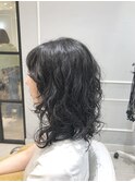 低温デジタルパーマで作るウルフミディ　(銀座)