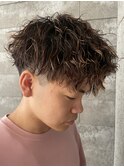 メンズパーマメンズマッシュツイストスパイラルパーマ