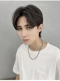 韓国風センターパートスタイル