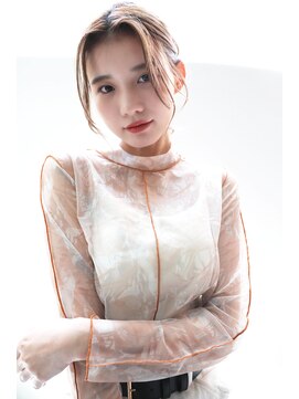 アズグロウヘアー(AS GROW HAIR) 編みおろし[前髪アンブレラカラーこなれミディ]