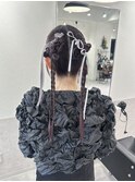 ねじねじタイトツインアレンジ