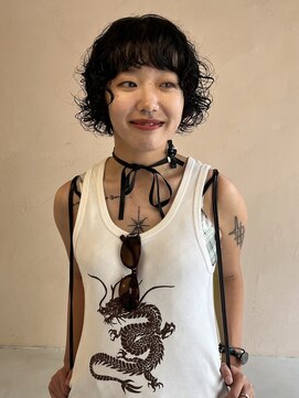 イル(iru) ボブパーマ　黒髪パーマ