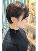 【照井style★】耳かけ小顔ショート/ベージュ20代30代40代50代