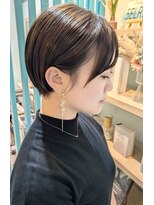 ヘアーメイクオズ(hair make O/S)&nbsp;【照井style★】耳かけ小顔ショート/ベージュ20代30代40代50代