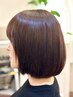 《ナチュラルな美髪》ストレートパーマ＋カラー＋【頭皮の保湿ケア】＋カット
