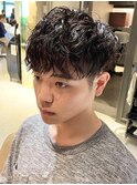 スパイラルパーマ波巻きスパイラルツイストスパイラルmen's