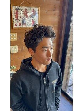 ヘアーサロン ミル(hair salon MiL) ピンパーマショート【メンズパーマ/メンズヘア/鶴ヶ島/坂戸】